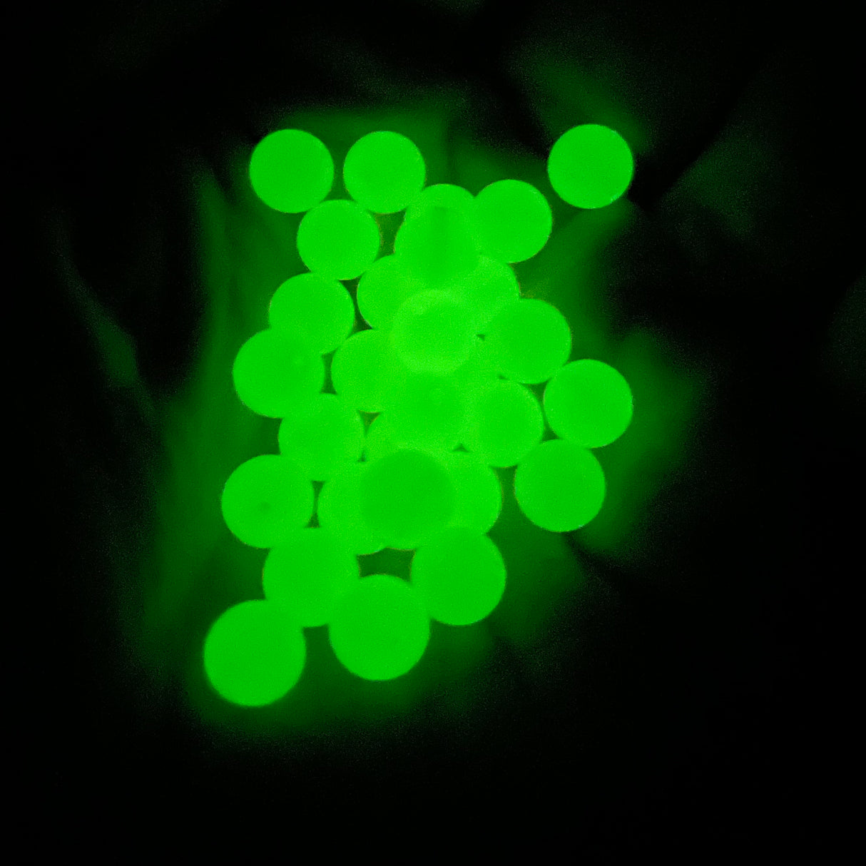 Bobber Stops Beads (25pk) GLOW