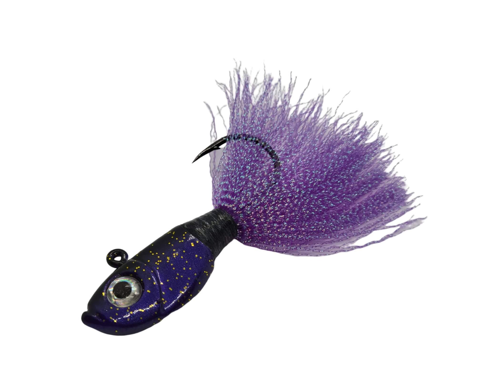 DW Lures 5-Inch Purple Fish Scale Silicone Skirts For Spinnerbait Buzz Jig Bass Tackle - 5 Pack