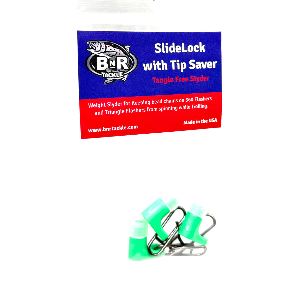 SlideLock with Clear Tip Saver - Green