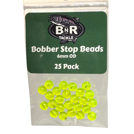 Bobber Stops Beads (25pk) Chartreuse