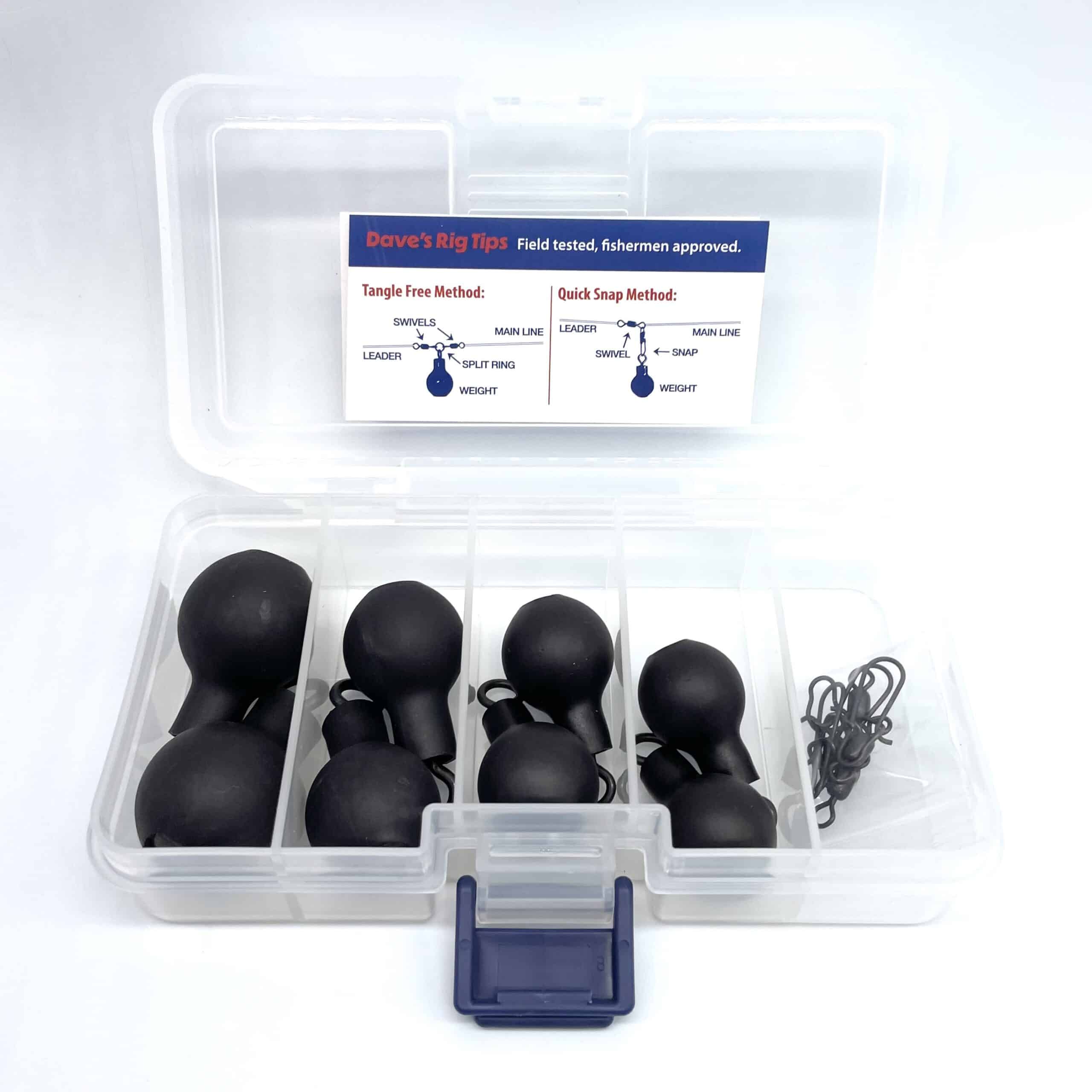 しば creek angler's device プリント ブラック Dave's Tangle Free Salmon Fishing Pack - Steel Round Weights – BNR