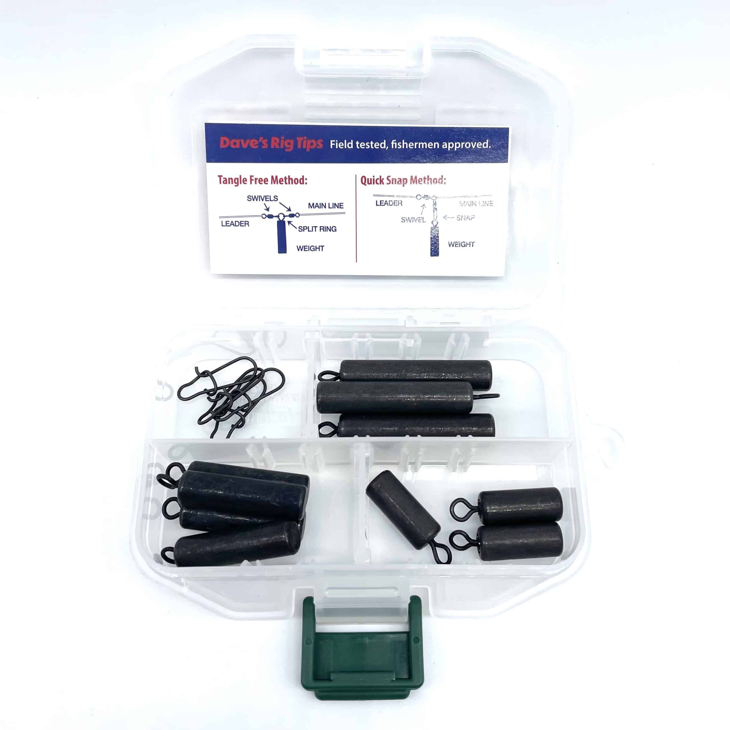 Dave's Stick Pack | 14 Piece Steel Stick Fishing Weights