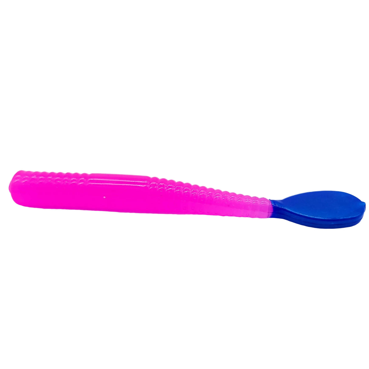 BnR Tackle BT5 5 Holey Worms - Soft Plastic Flap-Tail Bait, Blue Tail (for Steelhead & Trout)